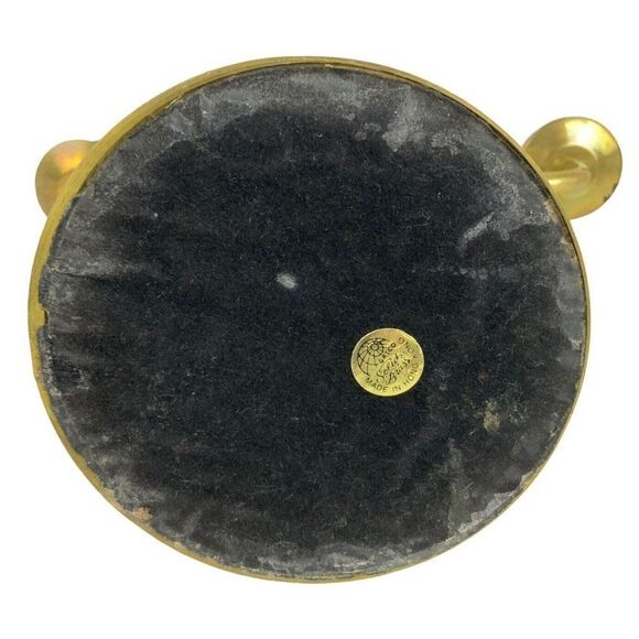 Vintage Gatco Solid Brass Candelabra Pair 3 Arm Candlestick Holders 1980s - Picture 10 of 11